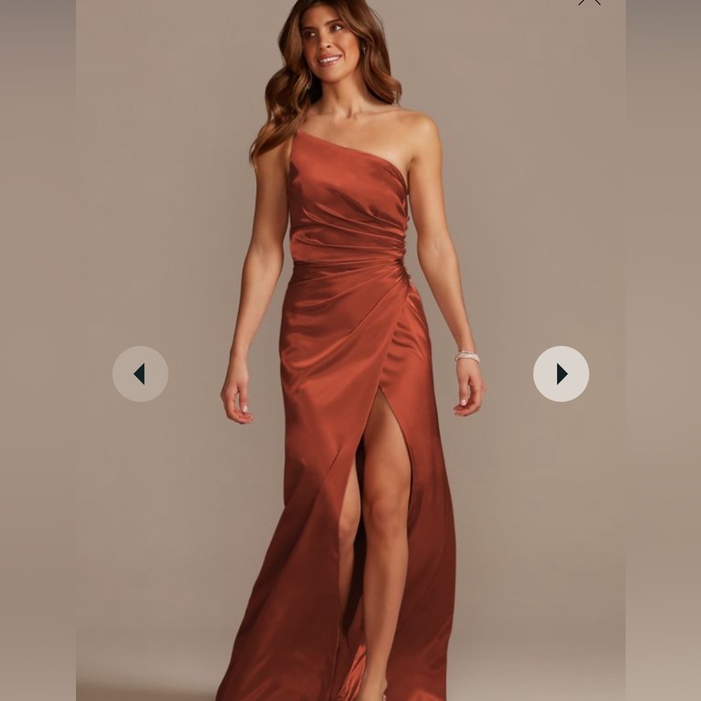 CINNAMON Satin Bridesmaid Dress